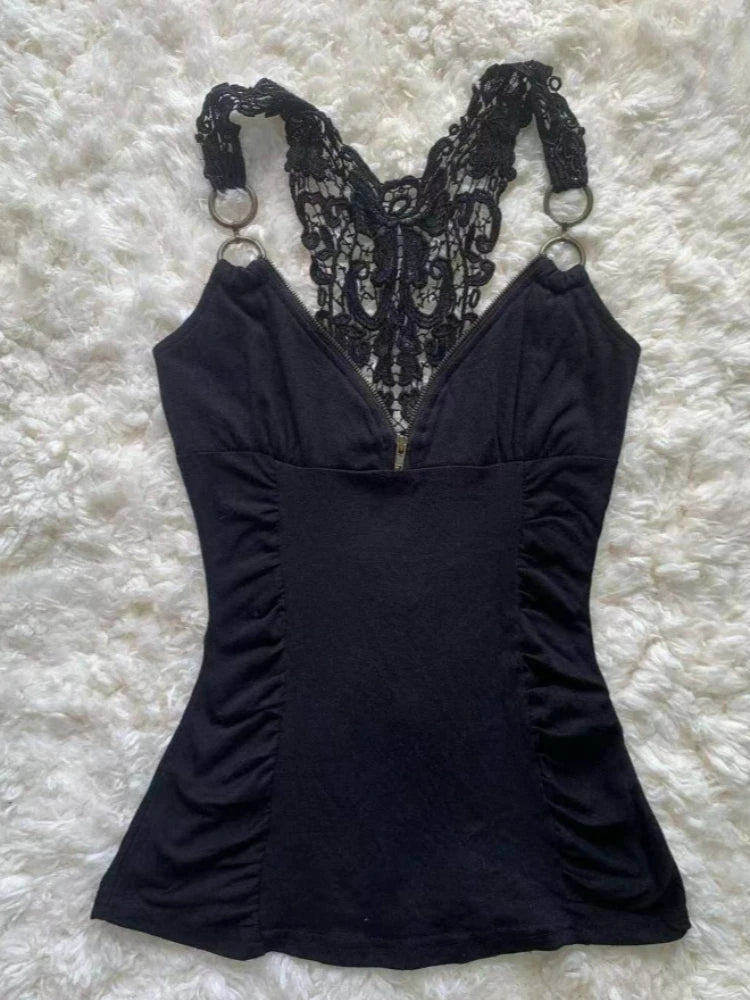 Women Clothing Summer Crop Tops 2025 Ropa Mujer Halter Backless Loose Vest Sweet Korean Camis Korean Leopard Print Sexy Tanks