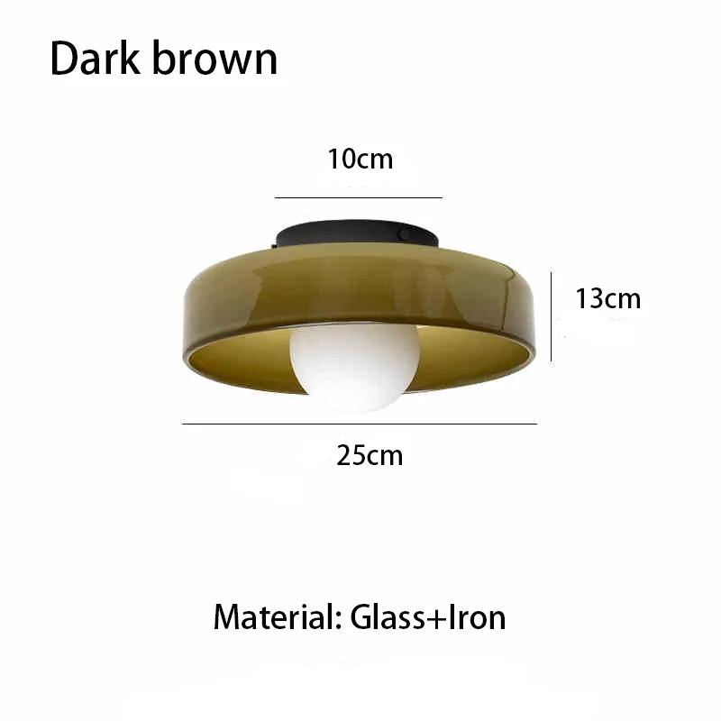 ModernVintage Glass Ceiling Light Hallway Hallway Balcony Kitchen Hallway Light Bedroom Ceiling Light Multi-Colored Glass