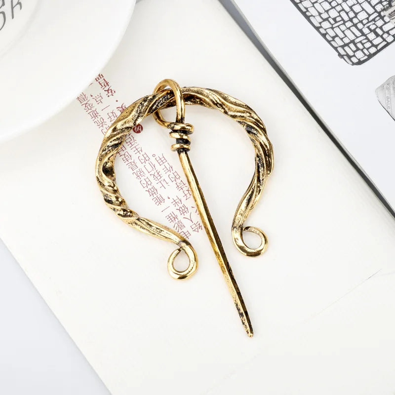 Viking Symbols Strength Brooch Women Clothes Lapel Pin Brooch of Honor for Friend Gift