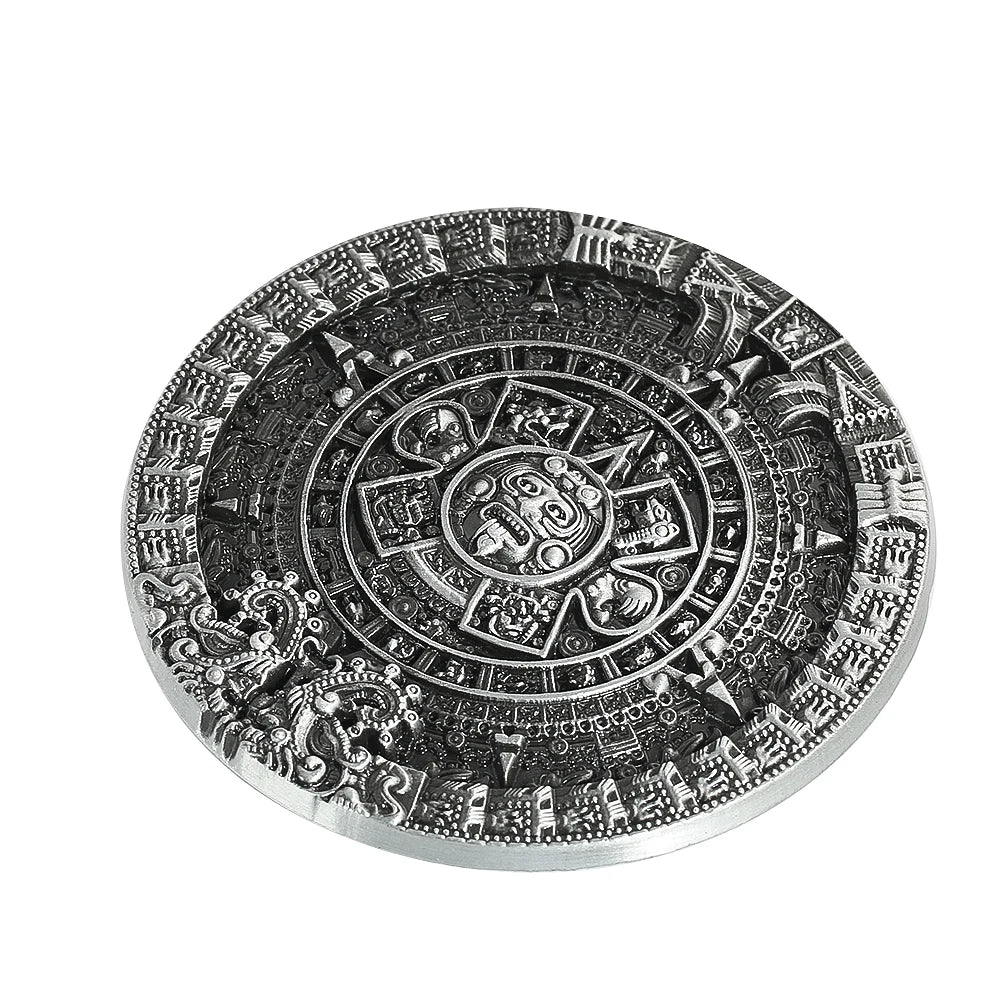 Viking Metal Belt Buckle for Men Women Embossed Gothic Punk Western Cowboy Waistband Buckle Jeans Clothes Decor Accessories Gift