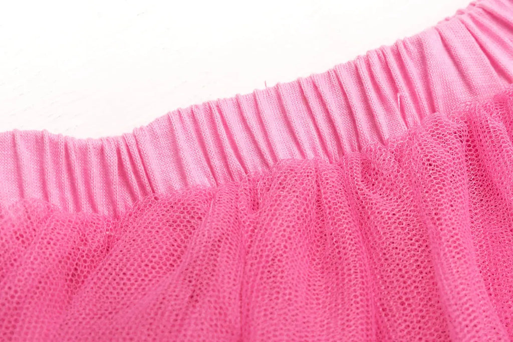 0-6Year Baby Girl Clothing Dance Skirts Solid Gauze Children Kids Mini Casual Tutu Skirts