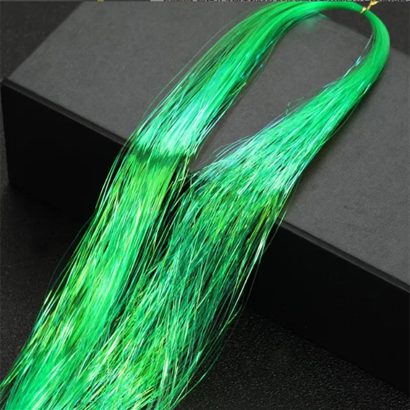 Hair Tinsel Glitter Braids High Temperature Fiber Bling Women's Tinsel Hair Strands In Braiders French Twist Hair Accessories