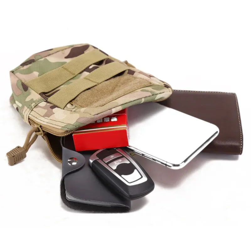 Outdoor Molle Pouch Waist Bag Utility EDC Tool Pack Phone Holder Case Working Hiking Camping Hunting Accessories Organizer Bags