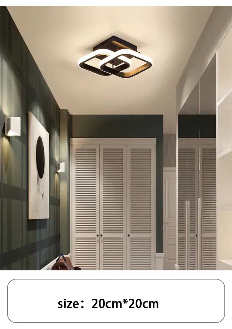 LED Strip Aisle Ceiling Lights Modern Minimalist Living Room Lamps For Balcony Entrance Staircase Home Decor Multiple shapes