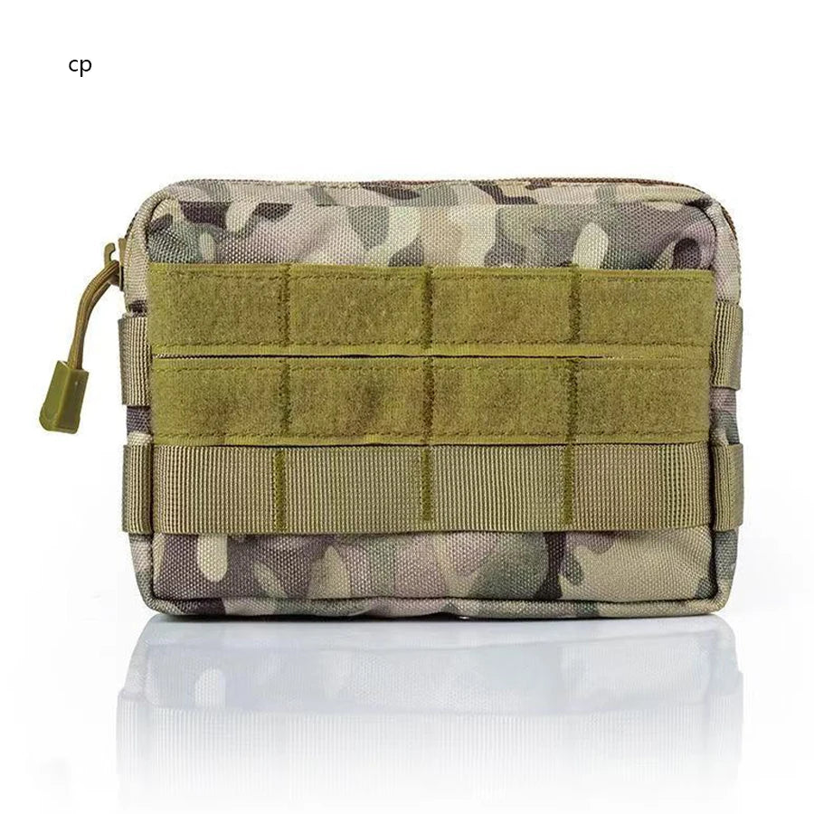 Multi functional accessory miscellaneous bag storage bag can be hung on top of outdoor vest, outdoor backpack belt