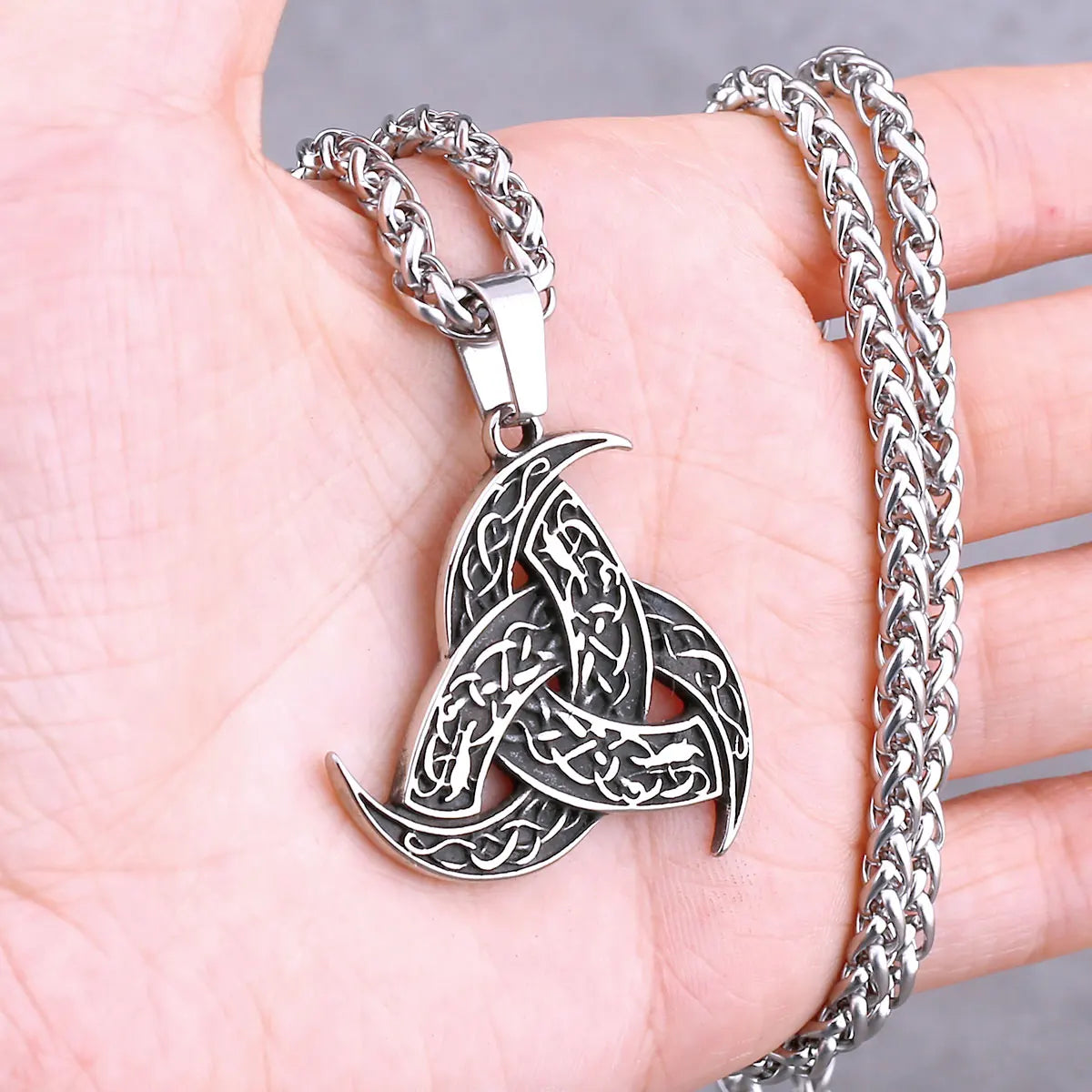 Vikings Odin Rune Necklace Various Men's Nordic Vegvisir Valknut Amulet Pendant Stainless Steel Punk Fashion Jewelry Wholesale