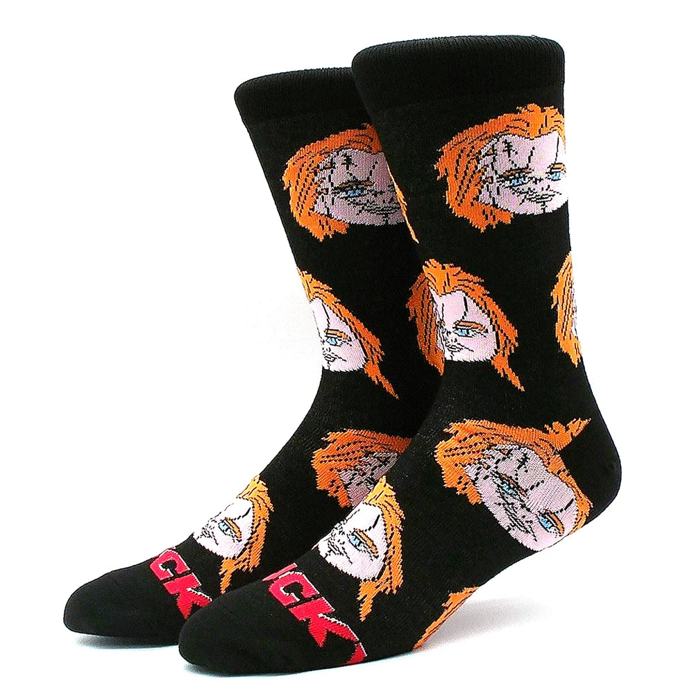 2023 Funny Socks Hot Selling High Quality Anime Socks Men's Women's Funny Socks Personality Fashion Men's Socks Cartoon Socks