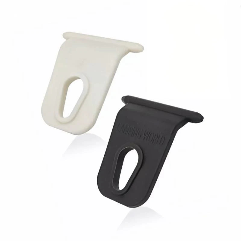10PCS Accessories RV Black/White Hooks Outdoor Clothes/Shoes Hooks For RV Awnings Quick And Easy Installation Auto Parts