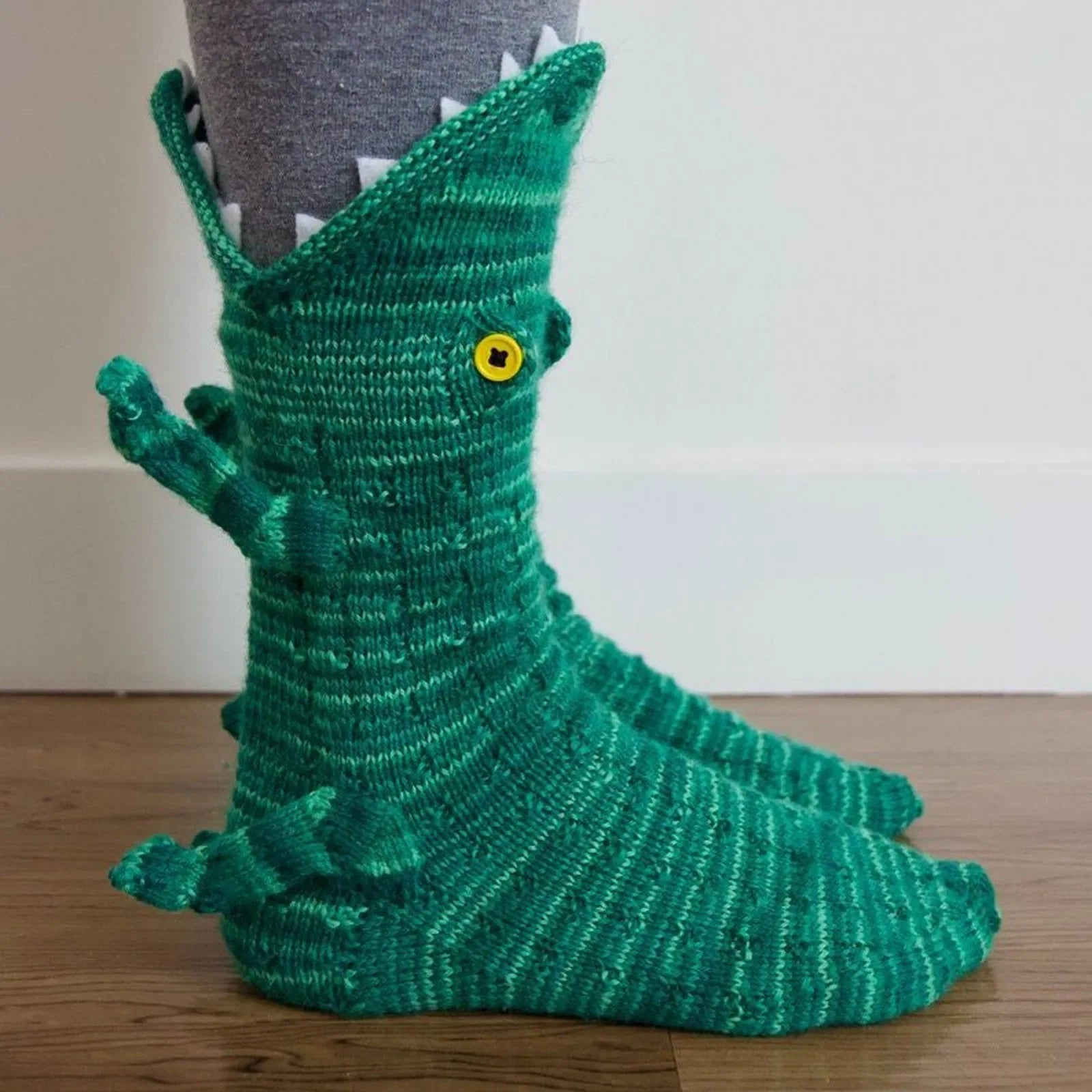 Christmas Socks Knitted Crocodile Socks Animal Funny Socks Holiday Party Supplies