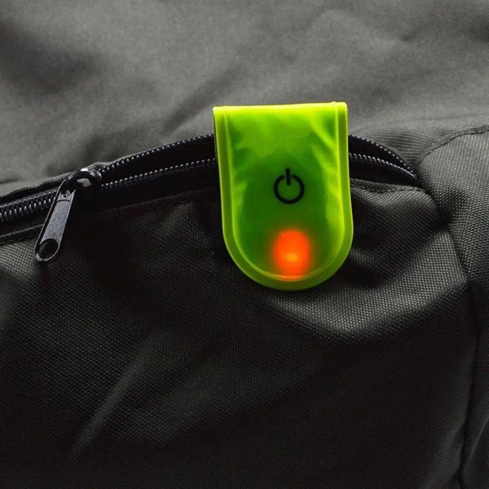 Outdoor Sports LED Safety Light Reflective Magnetic Clip On Strobe Reflector Warning Clip Night Running Shoes Collar Lamp Access
