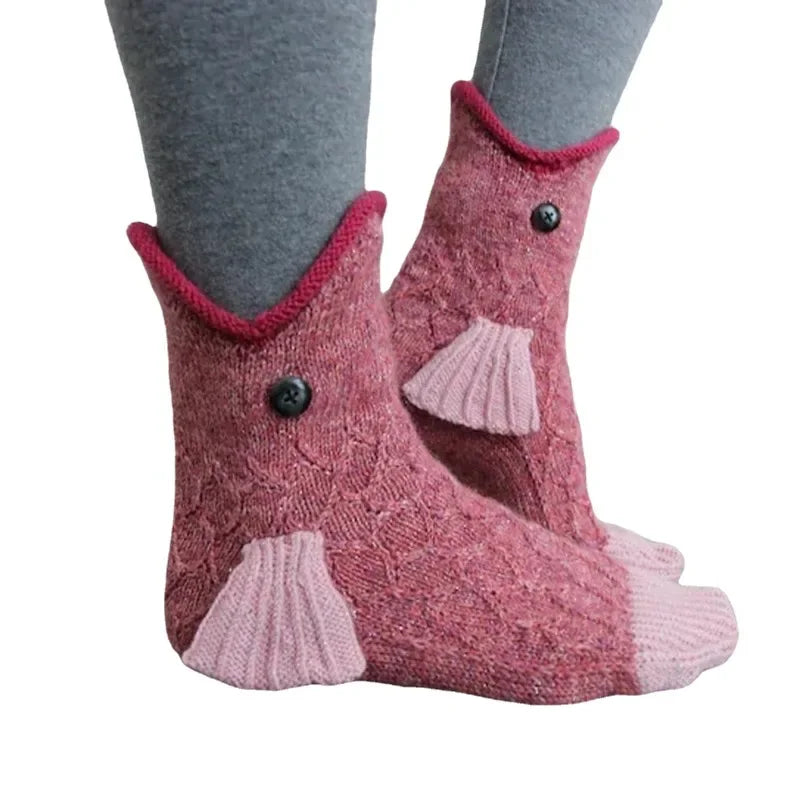 Christmas Socks Knitted Crocodile Socks Animal Funny Socks Holiday Party Supplies