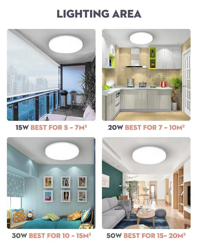 Led Ceiling Light Smart Human Motion Sensor Lamp For Home Porch Stair Garage Corridor Night Automatic Radar Sensor Lights LED