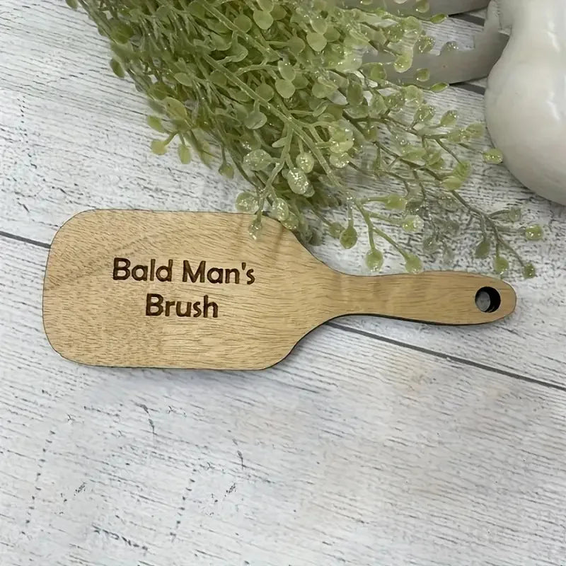 Funny Bald Man Grooming Tool Novelty Bald Man Hair Comb Hair Brush Buffer Head Polish Shiner Baldness Hairbrushes Gag Gift Comb