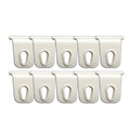 10PCS Accessories RV Black/White Hooks Outdoor Clothes/Shoes Hooks For RV Awnings Quick And Easy Installation Auto Parts