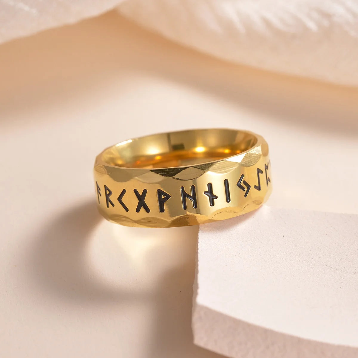 Fashion Nordic Viking Rune Ring for Men Women Simple Amulet 316L Stainless Steel Vintage Viking Rings Jewelry Gift Wholesale