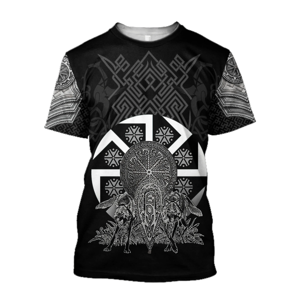 Summer 2022 Viking Mystic Ancient Symbol Charm with Men's Printed T-shirt O Neck Short Sleeve Oversized Loose Street Casual Top