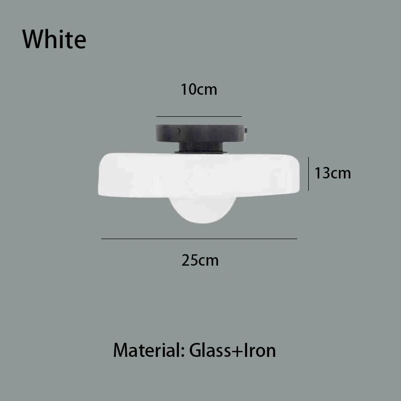 ModernVintage Glass Ceiling Light Hallway Hallway Balcony Kitchen Hallway Light Bedroom Ceiling Light Multi-Colored Glass