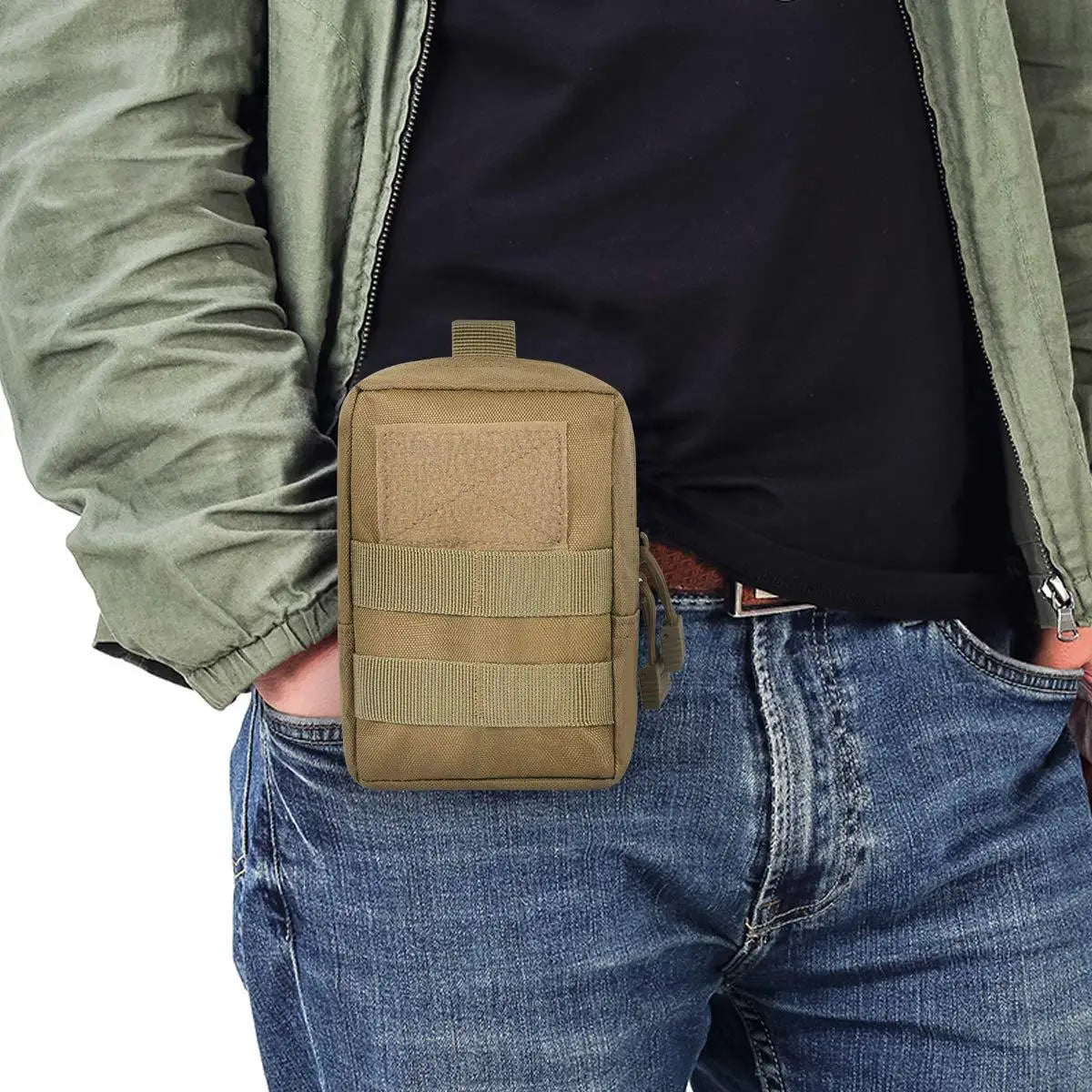 Outdoor Molle Pouch Waist Bag Utility EDC Tool Pack Phone Holder Case Working Hiking Camping Hunting Accessories Organizer Bags