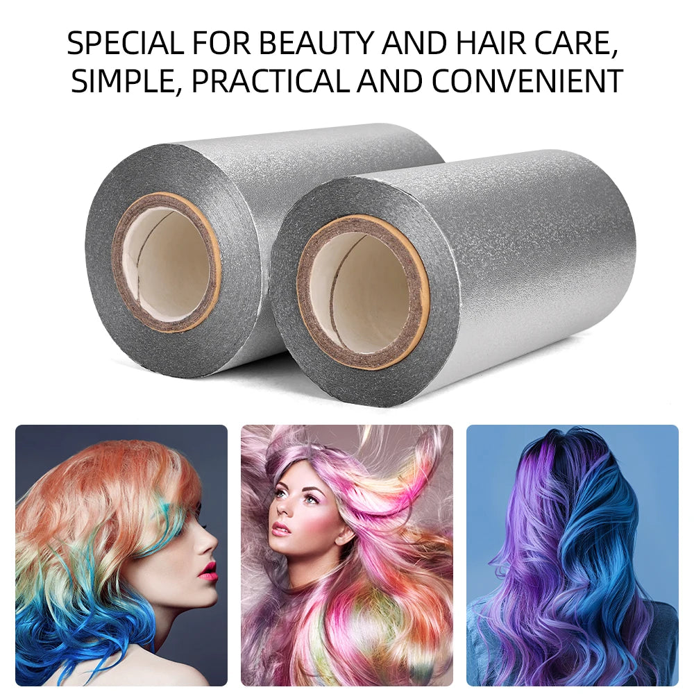 Professional Hair Tin Foil Roll For Curling, Dyeing, Highlights And Nail Polish Removal - Salon Quality Beauty Supply