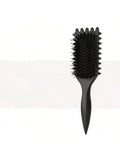 Curly Hair Brush with Black Bristles - Curl Defining and Shaping Comb, Hair Styling Tool Stylish Grooming Tool Durable Hairbrush