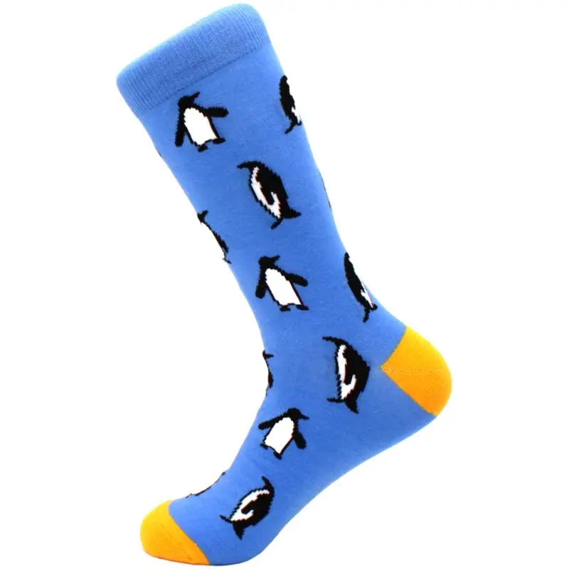 Men's hip hop harajuku socks polka dot alien skateboard checkered animal medium cut funny socks