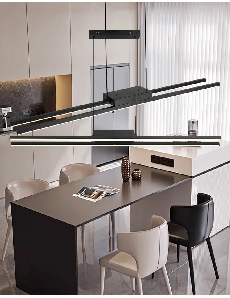 Nordic Pendent Light Double Lumens Chandelier LED Hanging Lamp for Dining Room Bedroom Living Room Home Decorative Lighting