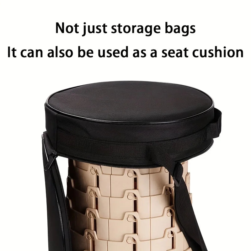 Multifunctional Outdoor Folding Stool Bag Portable Lightweight Storage Bag Camping Accessories Suitable For Camping Travel