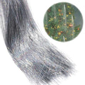 3000 Strands Christmas Tinsel Foil Fringe Garland Xmas Tree Decoration Gold Tinsel Icicles Iridescent Holiday Winter Party Decor