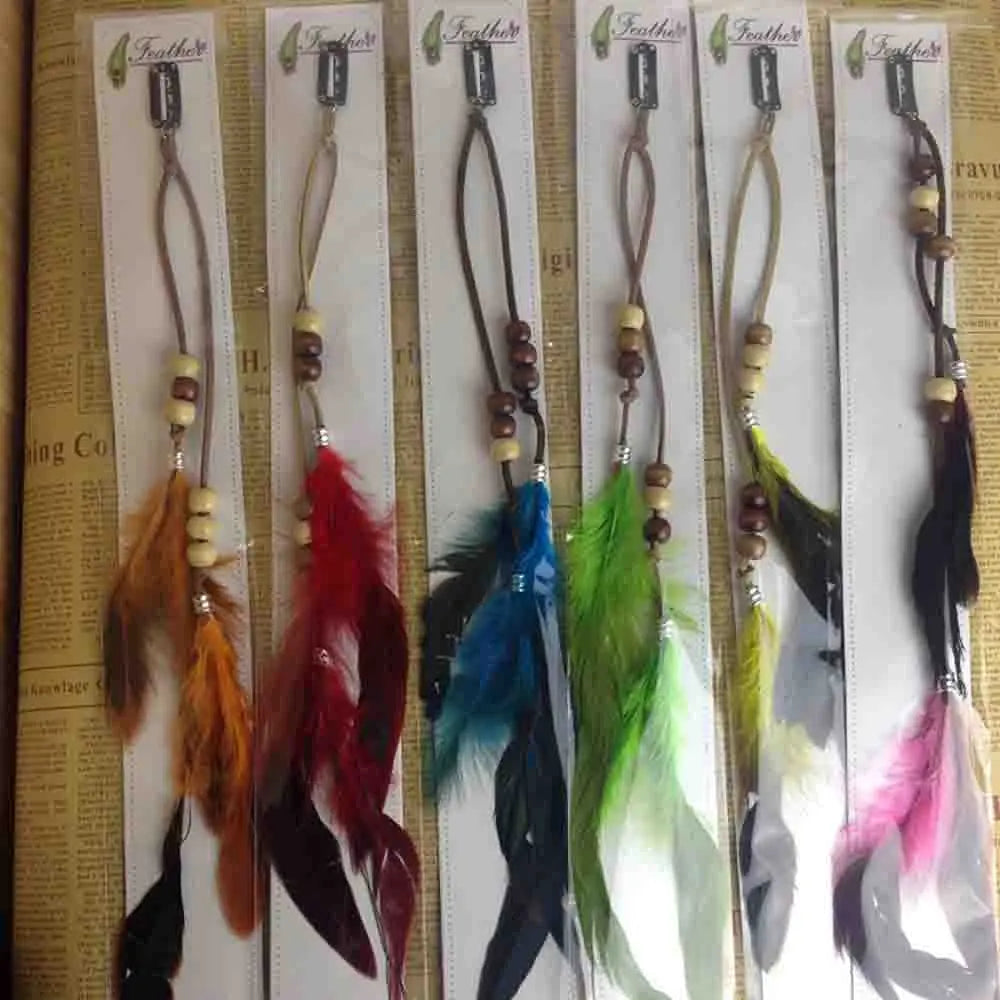 Bohemian Feather Hairband Women's Festive Masquerade Carnival Hippies Costume Indian Prom Gypsy Long Tassel Hair Accessories