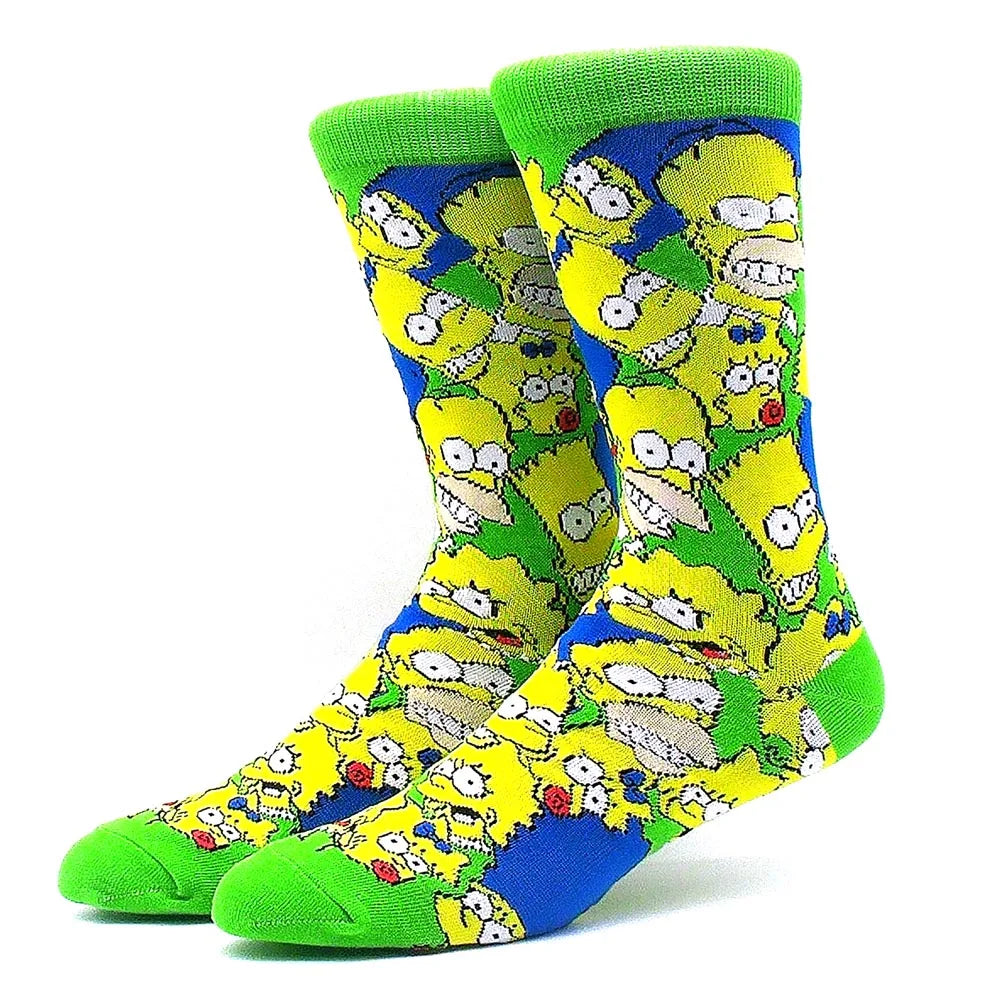 2023 Funny Socks Hot Selling High Quality Anime Socks Men's Women's Funny Socks Personality Fashion Men's Socks Cartoon Socks