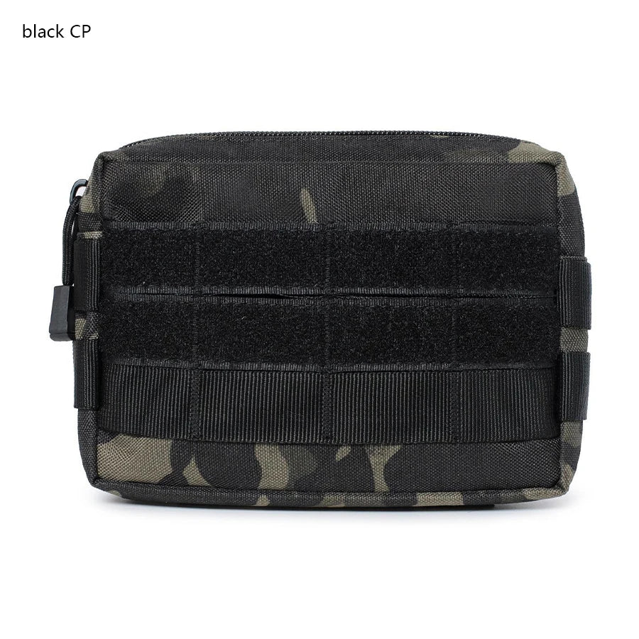 Multi functional accessory miscellaneous bag storage bag can be hung on top of outdoor vest, outdoor backpack belt