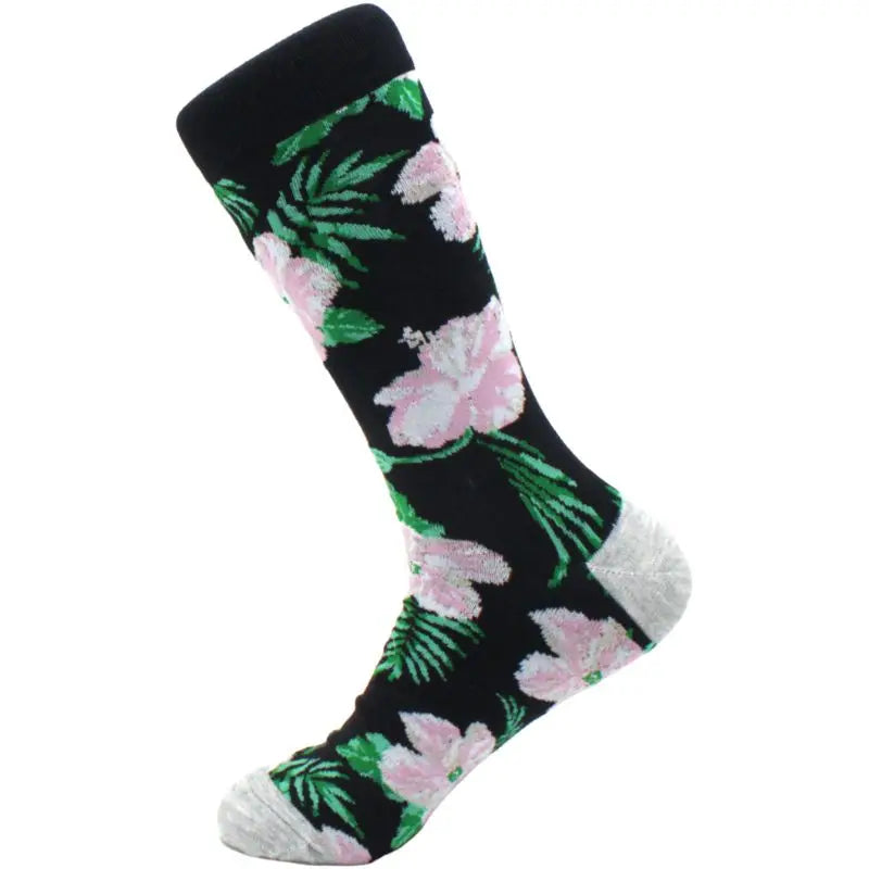 Men's hip hop harajuku socks polka dot alien skateboard checkered animal medium cut funny socks
