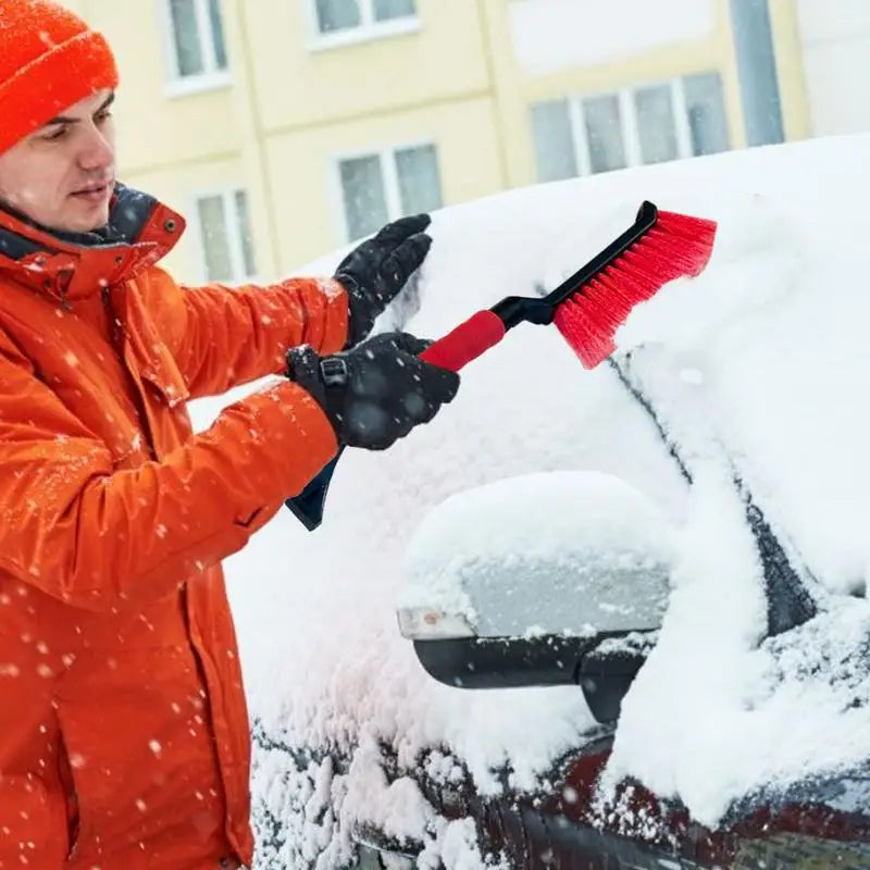 Ice Scrapers for Car Windshield 2 in 1 Snow Scraper and Brush Ergonomic Foam Grip Snow Cleaner for Car Window Ice Scraper