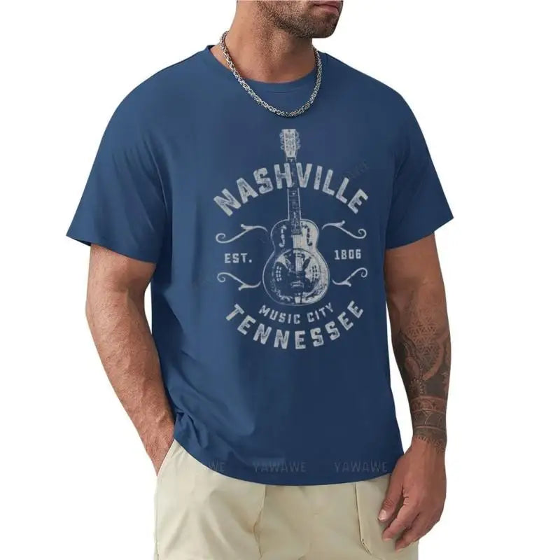 Nashville Music City Tennessee T-Shirt t-shirt custom t shirt kawaii clothes mens clothing
