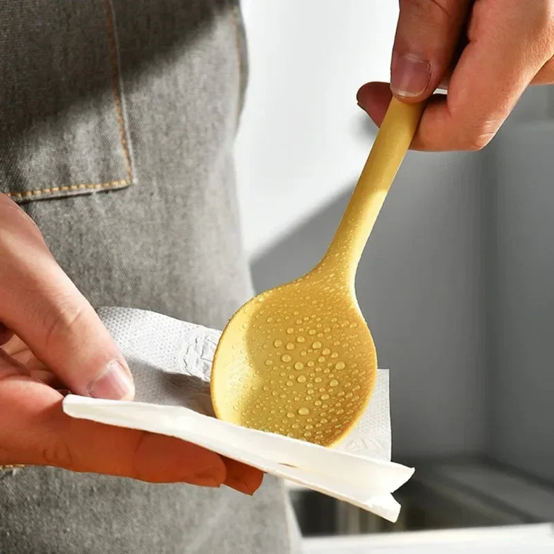 Silicone Kitchen Utensil Collection for Dining Sushi Chopsticks Coffee Dessert Spoons