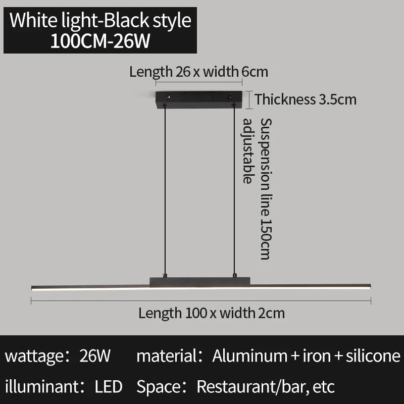 Nordic Pendent Light Double Lumens Chandelier LED Hanging Lamp for Dining Room Bedroom Living Room Home Decorative Lighting