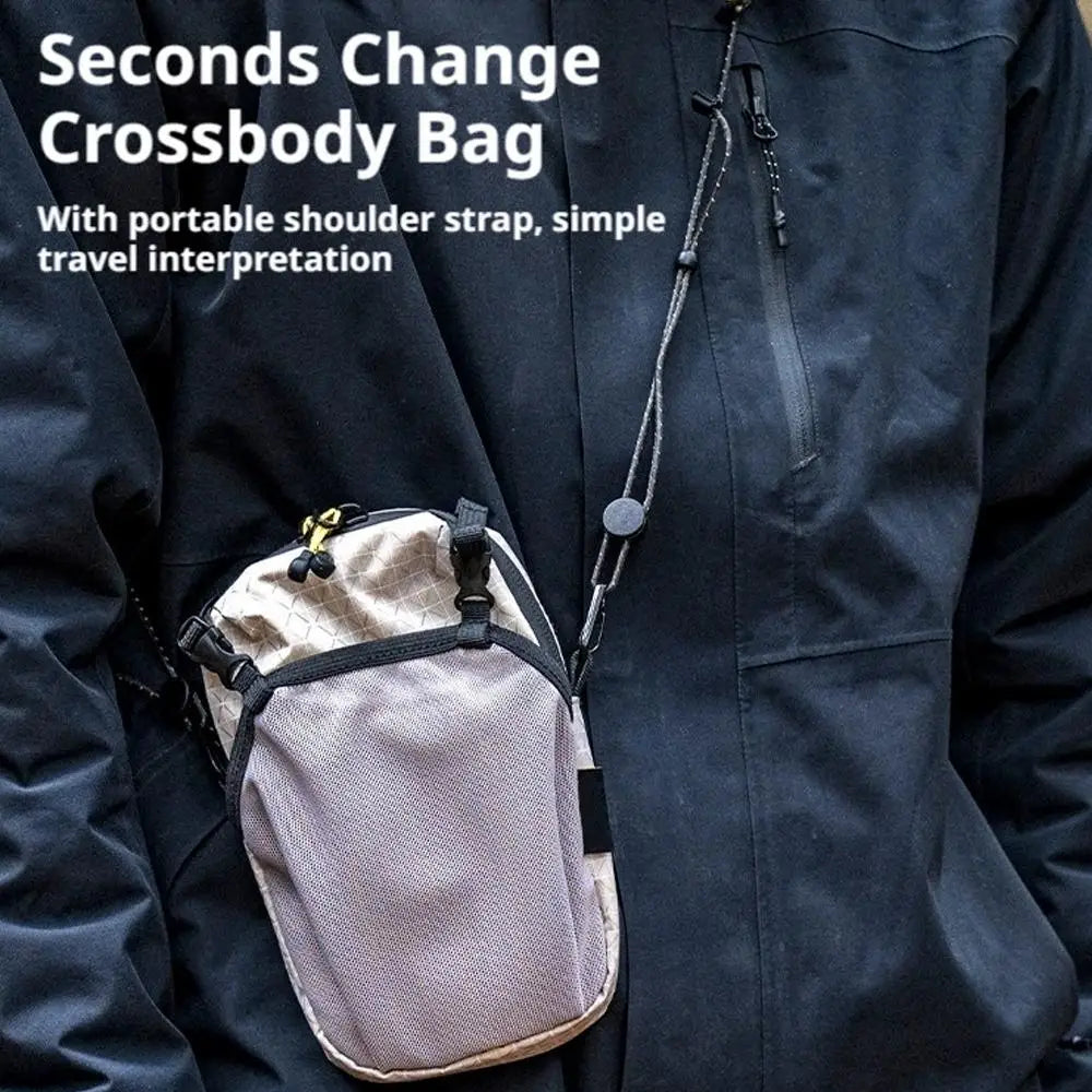 Camping Storage Bag Outdoor Hiking Mobile Phone Bag Hanging Bag Waterproof Large Capacity Water Kettle Lightweight Accessory Bag