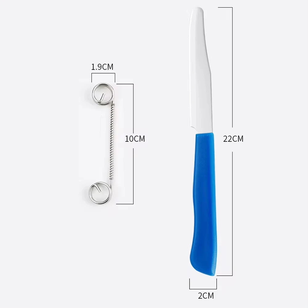 Quick Slicing Cutter Portable Fruit Vegetable Cutter Peeler with Spring for Kitchen Use