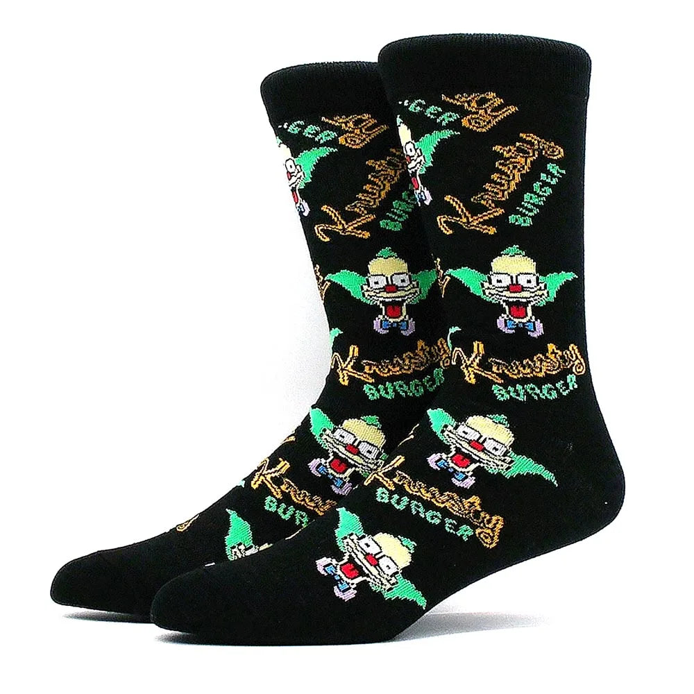 2023 Funny Socks Hot Selling High Quality Anime Socks Men's Women's Funny Socks Personality Fashion Men's Socks Cartoon Socks
