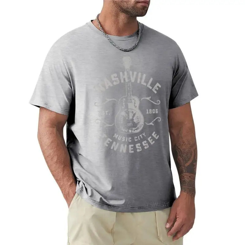 Nashville Music City Tennessee T-Shirt t-shirt custom t shirt kawaii clothes mens clothing