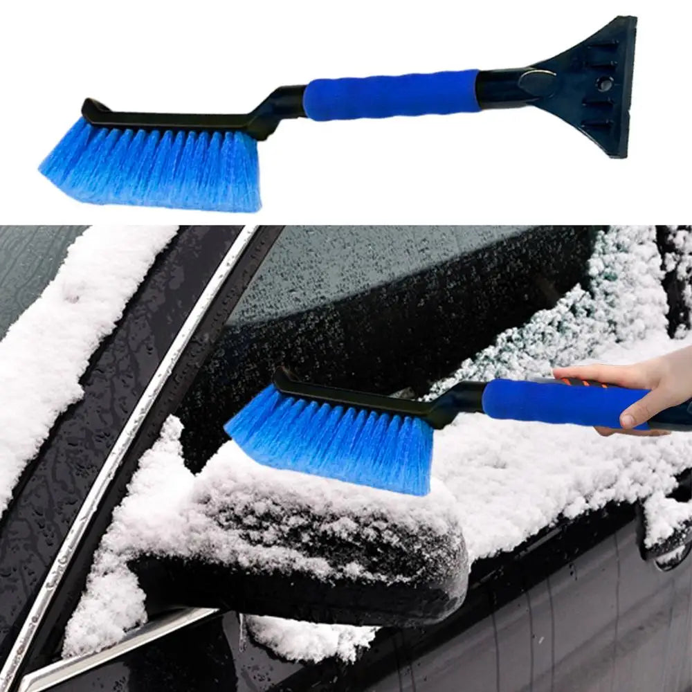 Ice Scrapers for Car Windshield 2 in 1 Snow Scraper and Brush Ergonomic Foam Grip Snow Cleaner for Car Window Ice Scraper