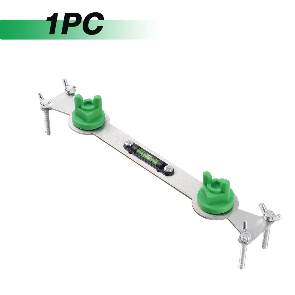 Metal Hot and Cold Water Pipe Leveler with Bubble Level Indicator-Durable Precision Leveling Tool for Plumbing Adjustments