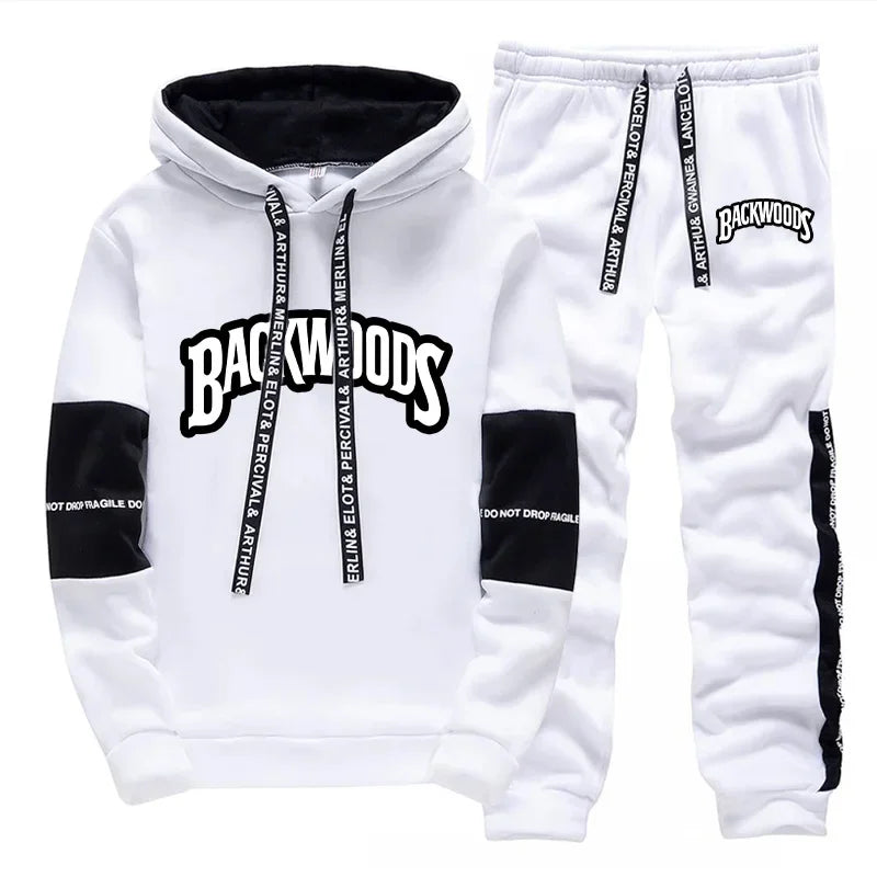 Mens Tracksuit Print Casual Single Piece Sweatshirts Sweatpants Daily Office Home Hoodie Pants Gym Sports Jogging Mens Clothing