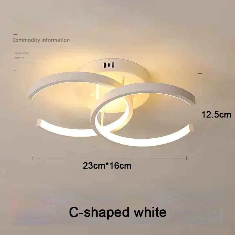 LED Strip Aisle Ceiling Lights Modern Minimalist Living Room Lamps For Balcony Entrance Staircase Home Decor Multiple shapes