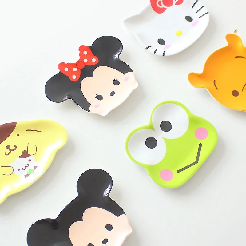 Animal Cartoon Cute Children'S Imitation Ceramic Tableware Cake Snacks Dry Fruit Plates Small Dishes Dishes Kitchen Utensils