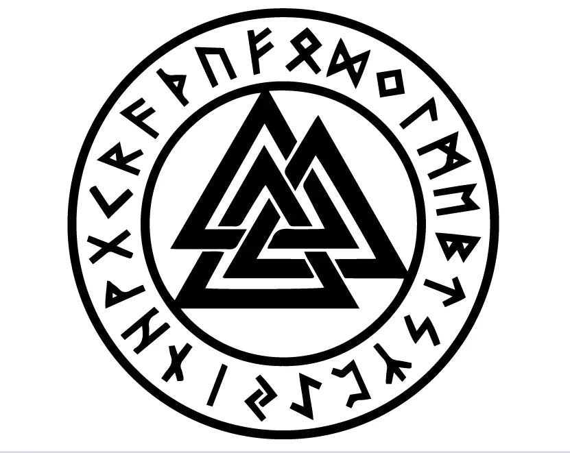 15cm Cartoon Viking Rune Fun Personality Car Window Body Cover Scratches Stickers Stylish, Cute, Exterior Parts PVC Accessories