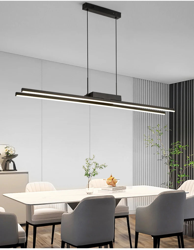 Nordic Pendent Light Double Lumens Chandelier LED Hanging Lamp for Dining Room Bedroom Living Room Home Decorative Lighting