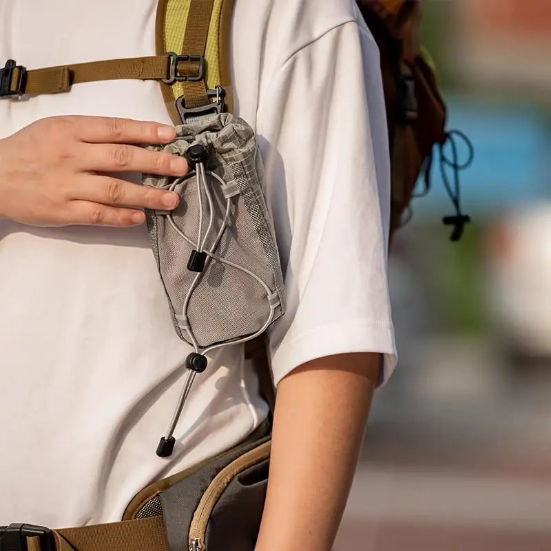 1PC Outdoor Camping Backpack Arm Bag Climbing Wallet Purse Phone Case for Water Bottle Storage Bag Hiking Pouchmobile Hook Bag