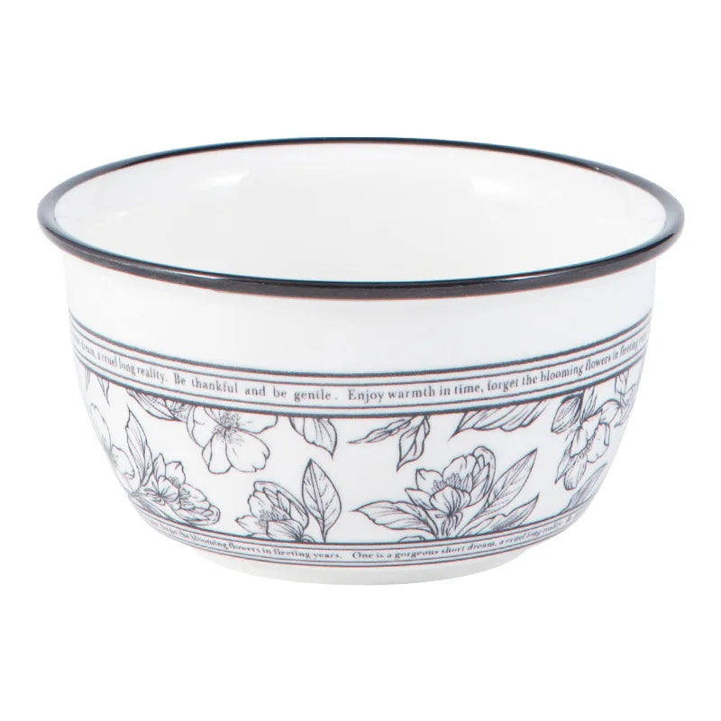 Bowl Set Household High Beauty Ceramic Tableware Gift Box【20pcs】