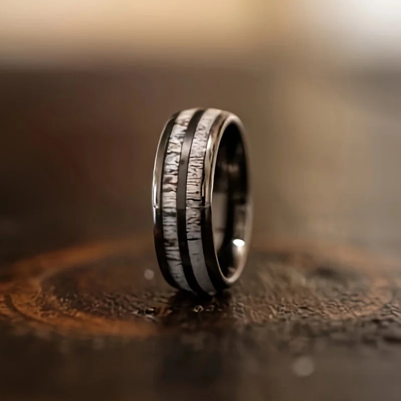 2025 Classical Viking Rune Wood Grain Rings For Men Anniversary Party Jewelry Accessories Gift Fashion Stainess Steel Men Rings